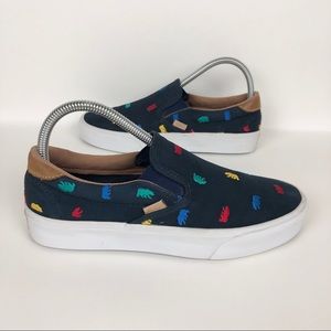 Vans California Bear Print Slip On Skate Shoe